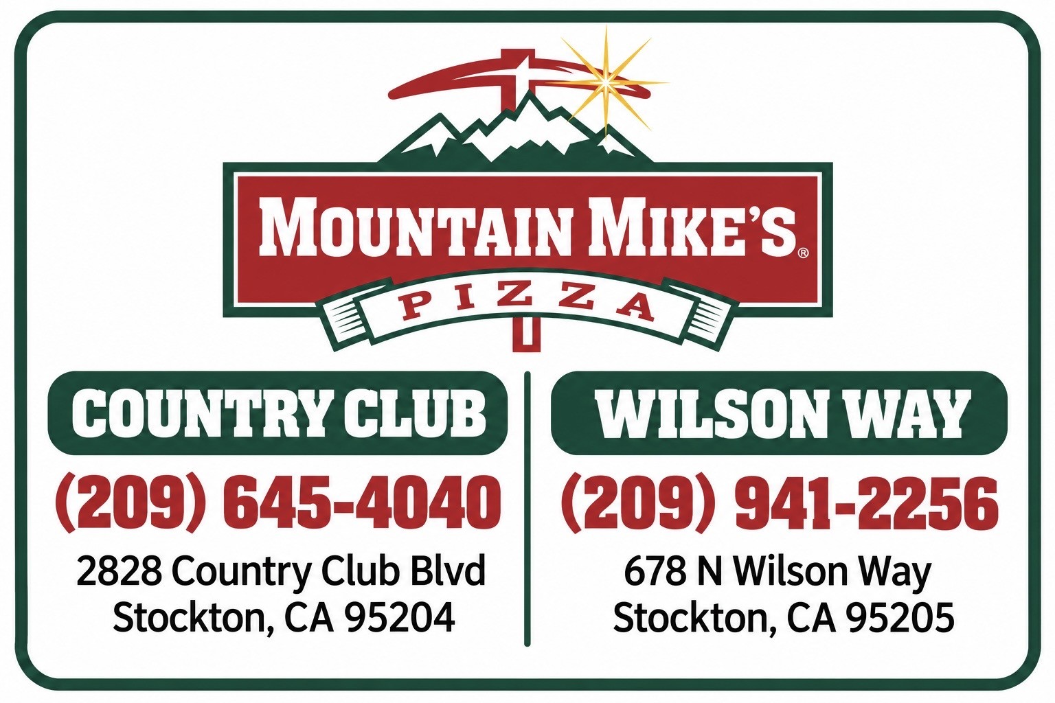 Mountain Mikes Pizza logo